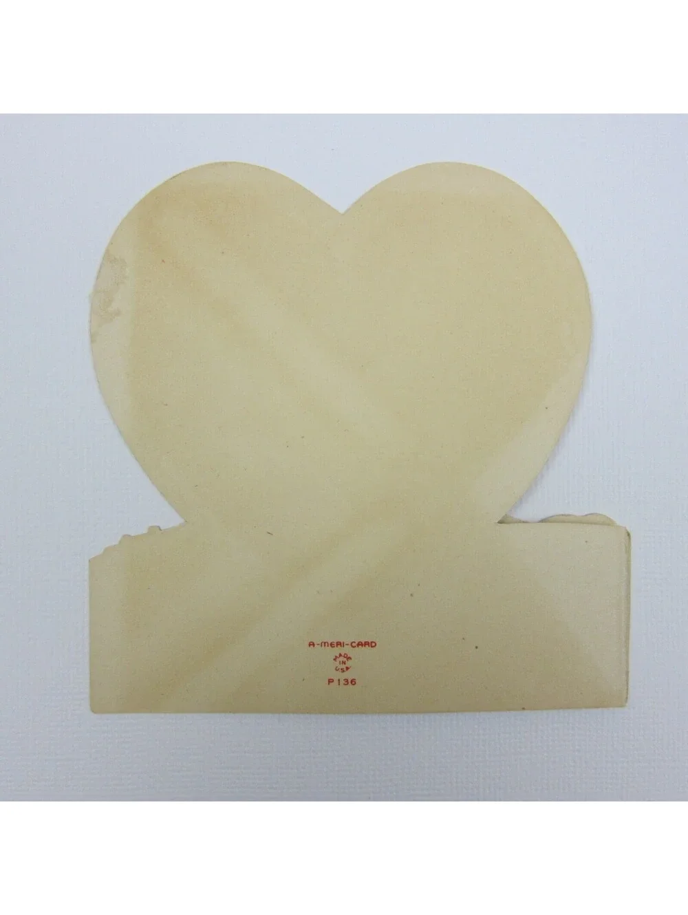 Vintage Valentine Boy & Dalmatian Puppy Dog Red Heart Card Foldout Americard